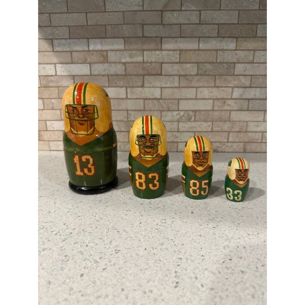 Miami Dolphins Nesting Dolls vintage made‎ in Russia